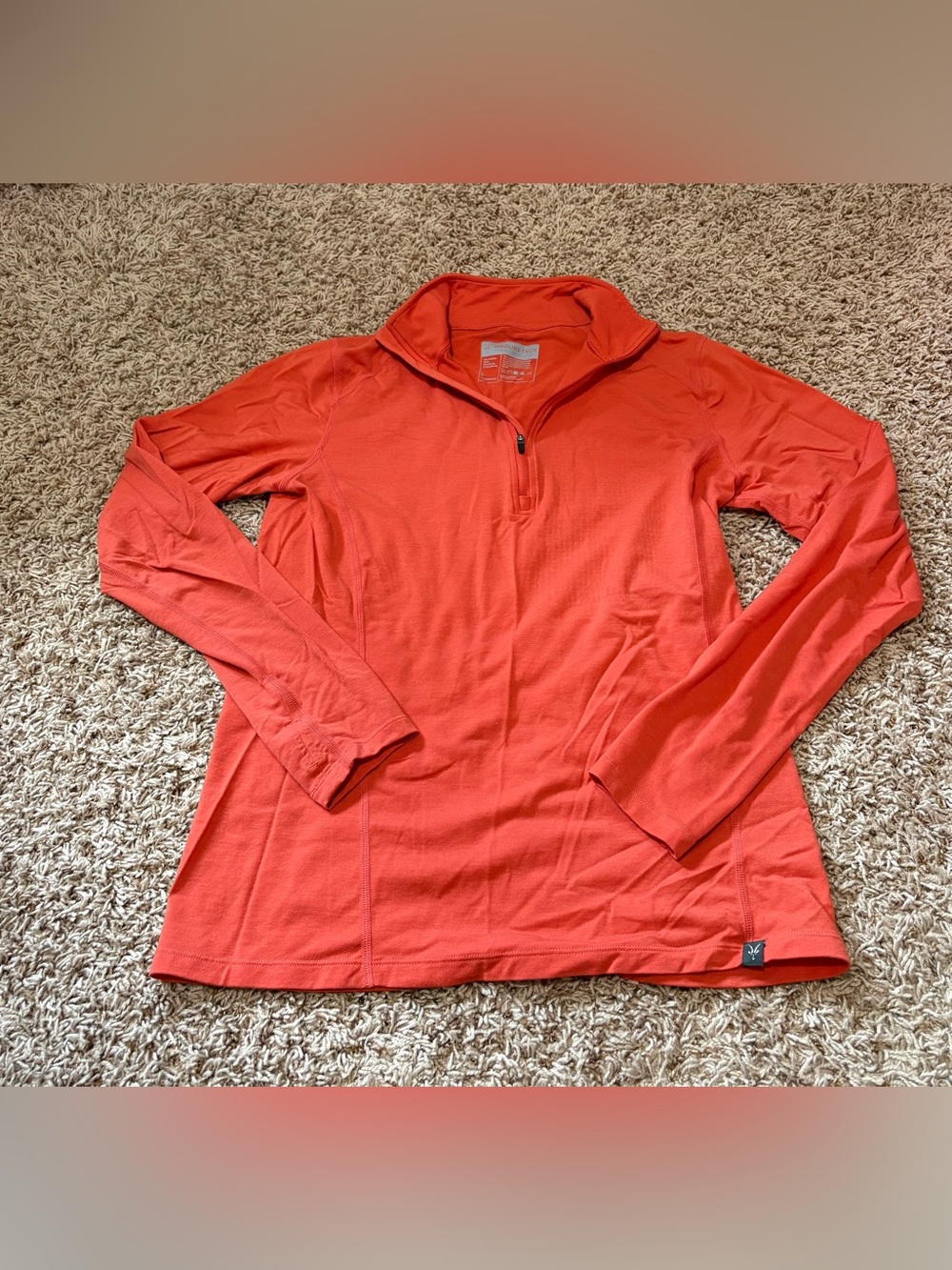 Ibex Woolies Pro Tech 1/4 Zip Lightweight Base Layer Top Womens size large